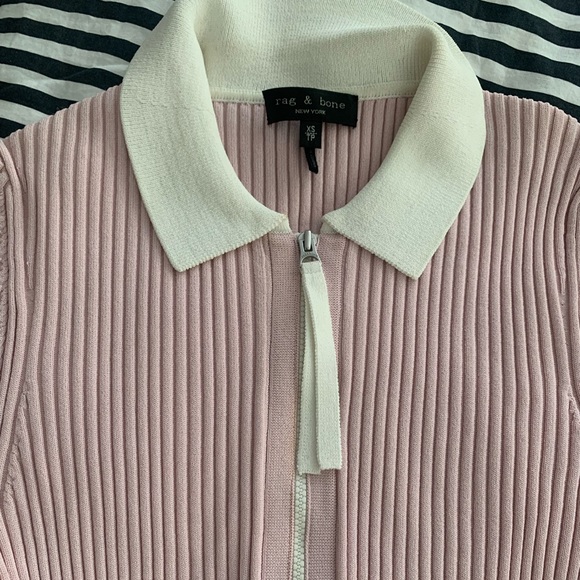 Rag & Bone pink half-zip - Picture 2 of 2